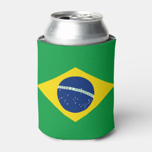 Patriotic Brazil Flag Can Cooler Dosenkühler