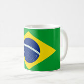 Patriotic Brazil Flag mug - Kaffeetasse (VorderseiteRechts)