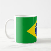 Patriotic Brazil Flag mug - Kaffeetasse (Links)