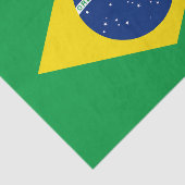 Patriotic Brazil Flag Tissue Paper Seidenpapier (Ausschnitt)