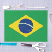 Patriotic Brazil Flag Tissue Paper Seidenpapier (Handwerk)