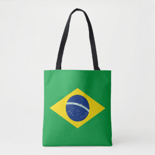 Patriotic Brazil Flag Tote Bag Tasche