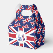 Patriotic BREXIT Union Jack Geschenkschachtel (Rückseite)