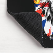 Patriotic British Christmas Uk English Flag Premiu Mousepad (Ecke)