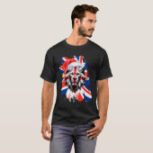 Patriotic British Christmas Uk English Flag Premiu T-Shirt (Vorne ganz)