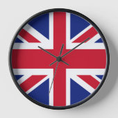 Patriotic British Union Jack Flag Clock Uhr (Vorderseite)