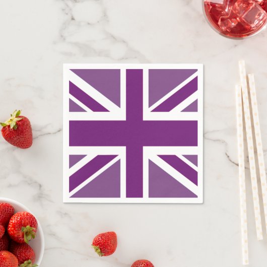 Patriotic British Union Jack Flag Napkin Serviette (Beispiel)