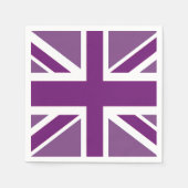 Patriotic British Union Jack Flag Napkin Serviette (Vorderseite)