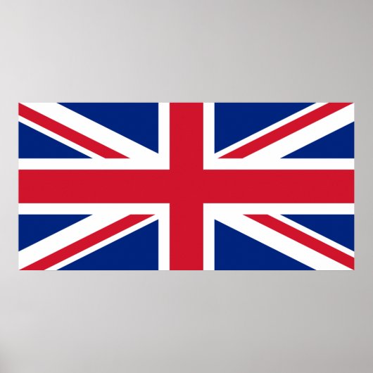 Patriotic British Union Jack Flag Poster (Vorne)