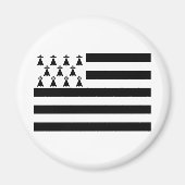 Patriotic Brittany Flag Magnet (Vorne)