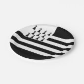 Patriotic Brittany Flag Paper Teller (Schrägansicht)