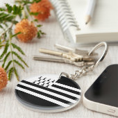 Patriotic Brittany Flag Schlüsselanhänger (Vorderseite rechts)