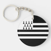 Patriotic Brittany Flag Schlüsselanhänger (Vorderseite)