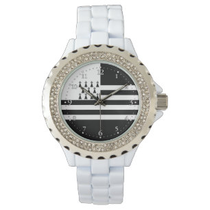 Patriotic Brittany Flag Watch Armbanduhr