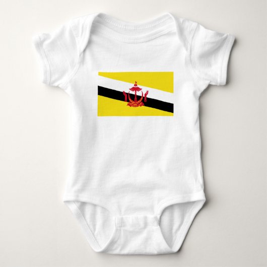 Patriotic Brunei Flag Baby Strampler (Vorderseite)