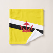 Patriotic Brunei Flag Badhandtuch Set (Waschlappen)