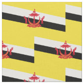 Patriotic Brunei Flag Fabric Stoff (Nahaufnahme)