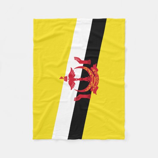 Patriotic Brunei Flag Fleece Blanket (Vorderseite)