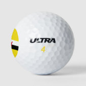 Patriotic Brunei Flag Golfball (Logo)