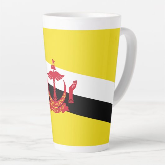 Patriotic Brunei Flag Milchtasse (Rechte Ecke)