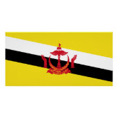 Patriotic Brunei Flag Poster (Vorderseite)