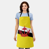 Patriotic Brunei Flag Schürze (Getragen)