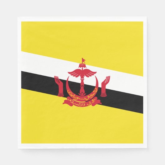 Patriotic Brunei Flag Serviette (Vorderseite)