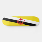Patriotic Brunei Flag Skateboard (Horizontal)