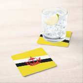 Patriotic Brunei Flag Square Paper Untersetzer (Vor Ort)
