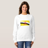 Patriotic Brunei Flag Sweatshirt (Vorne ganz)