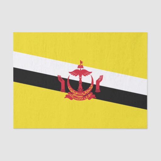 Patriotic Brunei Flag Tissue Paper Seidenpapier (Vorderseite)