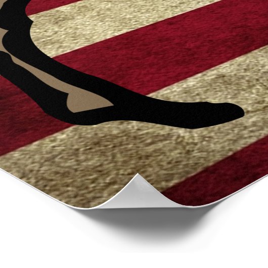 PATRIOTIC BUFFALO POSTER ART (Ecke)