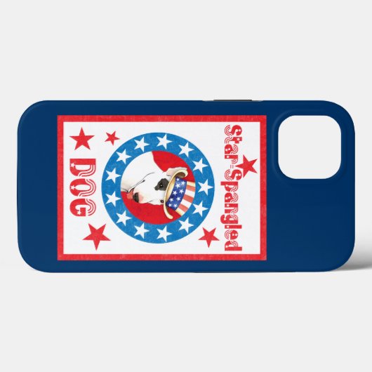 Patriotic Bull Terrier Case-Mate iPhone Hülle (Rückseite (Horizontal))