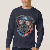 Patriotic Bulldog Sweatshirt (Vorderseite)