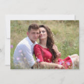 Patriotic Bunting Custom Foto Save the Date Ankündigung (Rückseite)