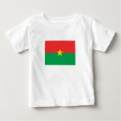 Patriotic Burkina Faso Flag Baby T-shirt (Vorderseite)