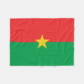Patriotic Burkina Faso Flag Fleecedecke (Vorderseite (Horizontal))