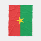 Patriotic Burkina Faso Flag Fleecedecke (Vorderseite)