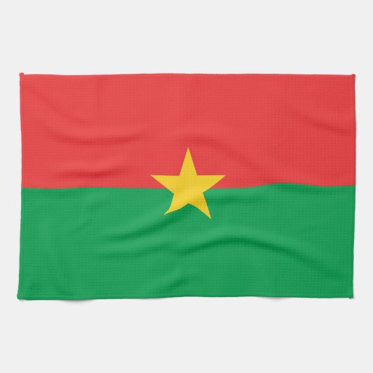 Patriotic Burkina Faso Flag Geschirrtuch (Horizontal)