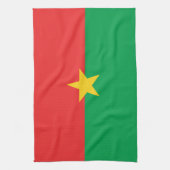 Patriotic Burkina Faso Flag Geschirrtuch (Vertikal)