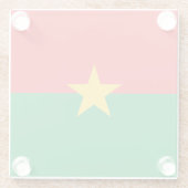 Patriotic Burkina Faso Flag Glasuntersetzer (Rückseite)