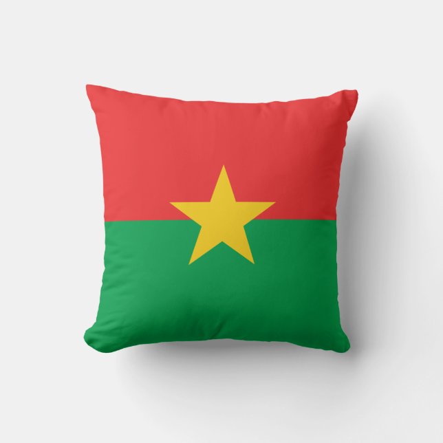 Patriotic Burkina Faso Flag Kissen (Vorderseite)