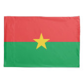 Patriotic Burkina Faso Flag Kissenbezug (Rückseite)