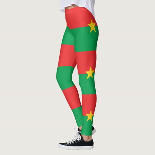 Patriotic Burkina Faso Flag Leggings (Links)