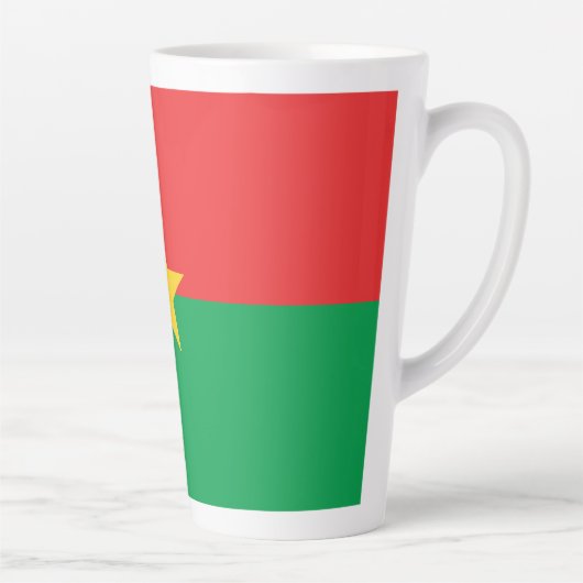 Patriotic Burkina Faso Flag Milchtasse (Rechts)