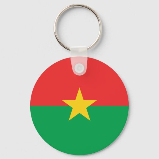 Patriotic Burkina Faso Flag Schlüsselanhänger (Vorderseite)