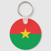 Patriotic Burkina Faso Flag Schlüsselanhänger (Rückseite)