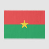 Patriotic Burkina Faso Flag Seidenpapier (Vorderseite)