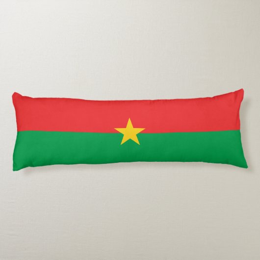 Patriotic Burkina Faso Flag Seitenschläferkissen (Rückseite)