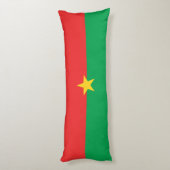 Patriotic Burkina Faso Flag Seitenschläferkissen (Rückseite (Vertikal))